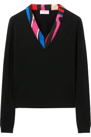 Puccini Marmo-print virgin wool jumper