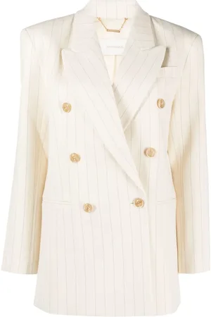 ZIMMERMANN Luminosity pinstriped double-breasted blazer