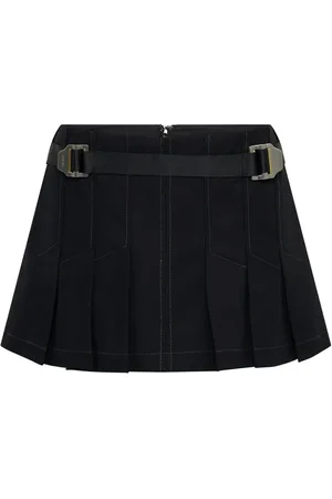 DION LEE Safety-slider pleated miniskirt