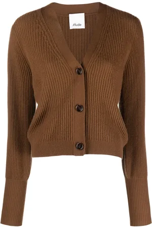Allude V-neck cashmere cardigan