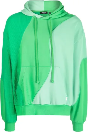 FIVE CM Panelled drawstring hoodie