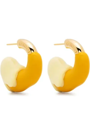 SUNNEI Colour-block mini hoop earrings