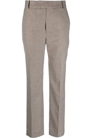 Frenken Tailored check-print trousers