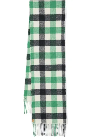 Woolrich Check-pattern wool blend scarf