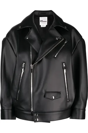 NOIR KEI NINOMIYA Faux-leather biker jacket