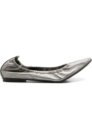 Sarah Chofakian Julia -effect ballerina shoes