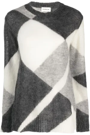 P.A.R.O.S.H. Geometric-pattern mohair jumper