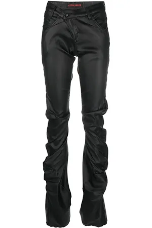 OTTOLINGER Asymmetric ruched slim-cut trousers