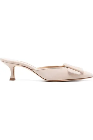 Manolo Blahnik Maysale 50mm suede pumps
