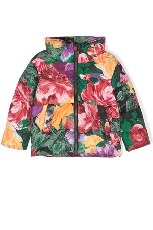Molo Painted Flowers puffer jacket