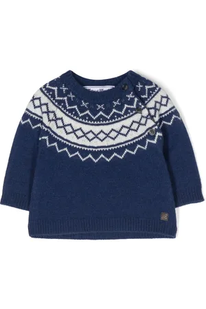 Tartine Et Chocolat Intarsia-knit wool jumper