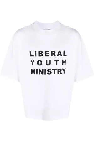 Liberal Youth Ministry Slogan-print cotton T-shirt
