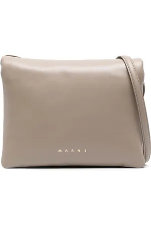 Marni Prisma leather clutch bag
