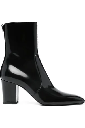 Saint Laurent XIV 80mm leather ankle boots