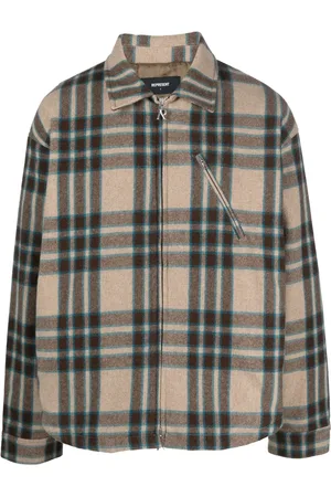 Represent Plaid-check flannel shirt