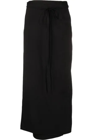 Gestuz Wraparound tied-waist midi skirt