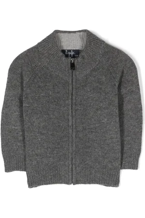 Il gufo Elbow-patches zip-up cardigan