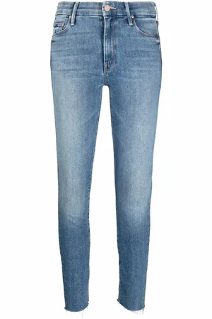 Mother Cropped skinny-cut jeans