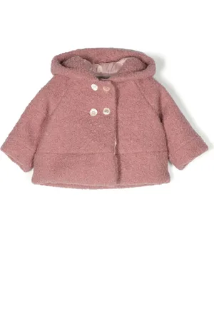 LA STUPENDERIA Hooded shearling coat