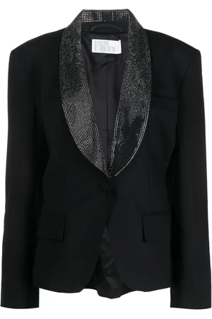 GIUSEPPE DI MORABITO Crystal-embellished wool blend blazer
