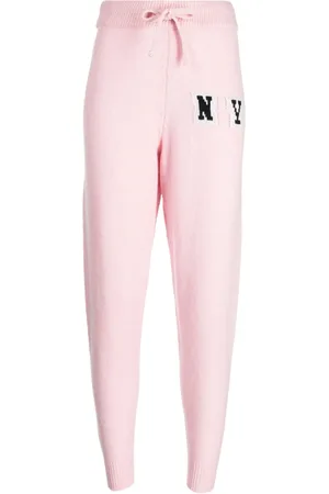 JOSHUA SANDERS Patterned intarsia-knit tapered track pants