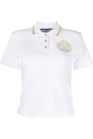 VERSACE V-Emblem polo top