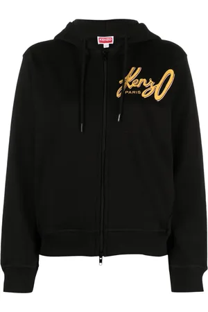 Kenzo Logo-print zip-up hoodie