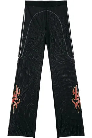 Heron Preston Graphic-print straight-leg trousers