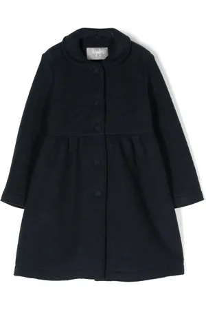 Il gufo Ruched-detail single-breasted coat