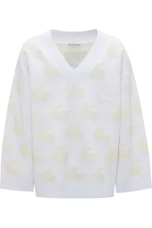 J.W.Anderson Bunny-print V-neck jumper