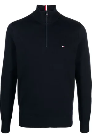 Tommy Hilfiger Embroidered-logo zip-up sweatshirt