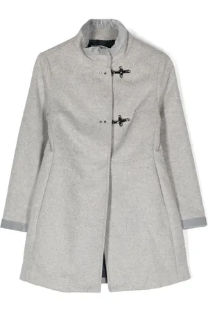 FAY Funnel-neck wool blend duffle coat