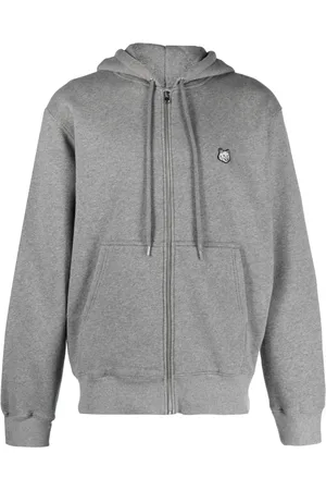Maison Kitsuné Fox-patch cotton hoodie