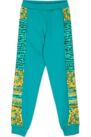 VERSACE Strap detailing cotton track pant