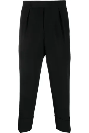 SAPIO Pleat-detail wool-cotton tailored trousers