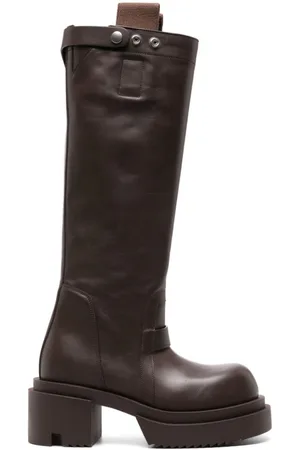 60mm Bogun Leather Tall Boots
