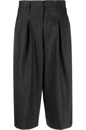 P.A.R.O.S.H. Pleat-detail wide-leg shorts