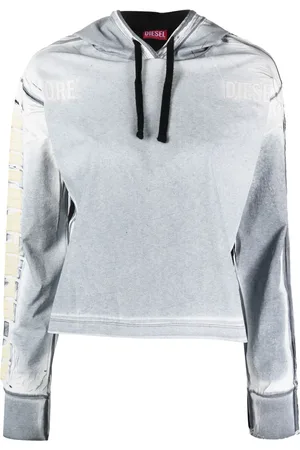 Diesel F-Carlye logo-embroidered cotton hoodie