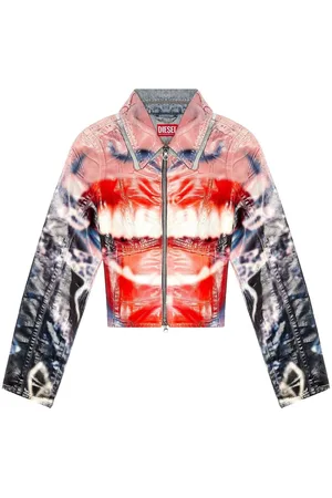 Diesel De-Smily-Fsd cropped denim jacket