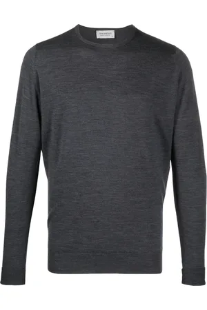 JOHN SMEDLEY Plain crew-neck jumper
