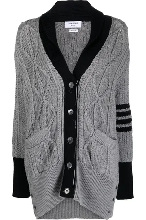 Thom Browne Signature 4-bar stripe cardigan