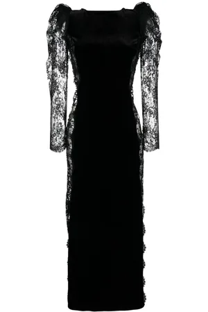 Alessandra Rich Open-back panelled maxi dress