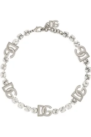 Dolce & Gabbana KIM DOLCE&GABBANA DG-logo rhinestone necklace
