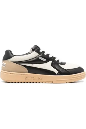 Palm Angels University panelled leather sneakers