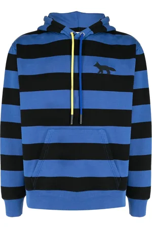 Maison Kitsuné Stripe-pattern jersey hoodie