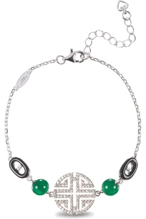 SHANGHAI TANG Polished gemstone-detail bracelet