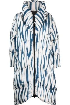John Richmond Kanir abstract-print padded coat