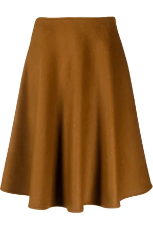 BLANCA A-line flared midi skirt
