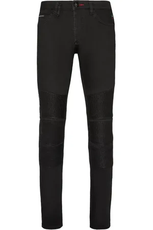 Philipp Plein Logo-patch straight-leg jeans