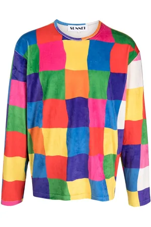 SUNNEI Geometric-pattern long-sleeved jumper